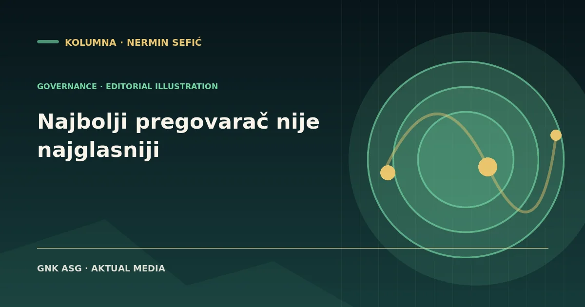Najbolji pregovarač nije uvijek najglasniji